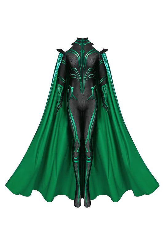 Women's Super Villain Goddess Costume Halloween Cosplay Jumpsuit Bodysuit M