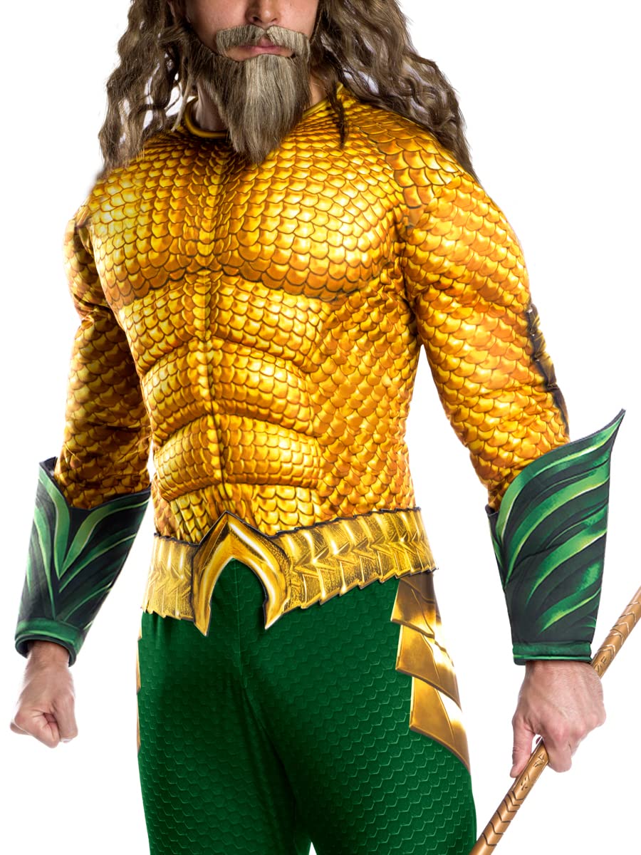 Rubie's mens Aquaman Movie Deluxe Aquaman Adult Sized Costumes, As Shown, Standard US