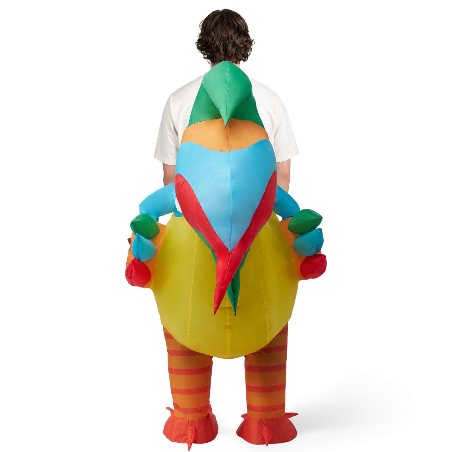 Spooktacular Creations Adult Inflatable Costume Riding a Rooster Air Blow-up Deluxe Ride On Halloween Costume - Law of Apparel