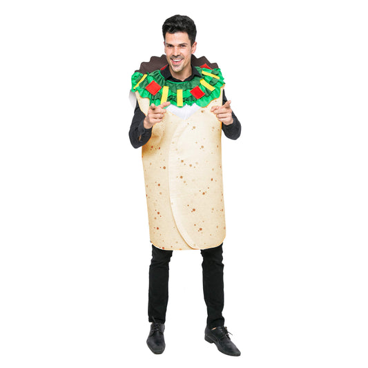 Spooktacular Creations Men Burrito Costume Adult Deluxe Set for Halloween Dress Up Party (XX-Large)