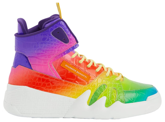 Giuseppe Zanotti, Talon RNBW Mid Top Sneakers, 10, Multicolor