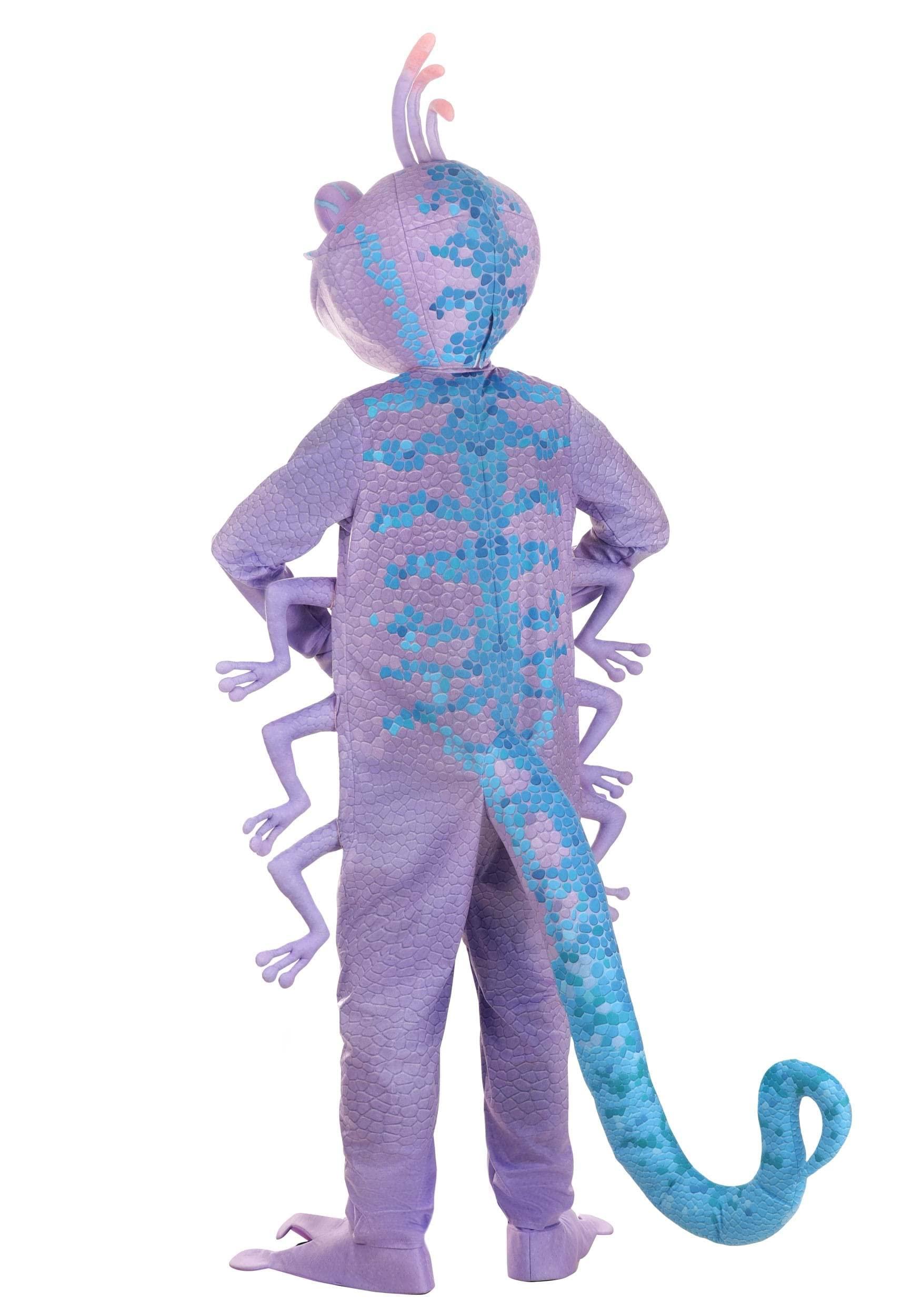 Disney and Pixar Monsters Inc Randall Boggs Costume | Adult Chameleon Monster Villain Halloween Jumpsuit X-Small - Law of Apparel