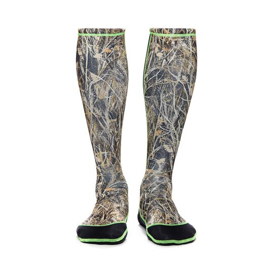 Wetsox Frictionless Wader Socks/Slip easily in & out of any boots or waders (Camo, Small)