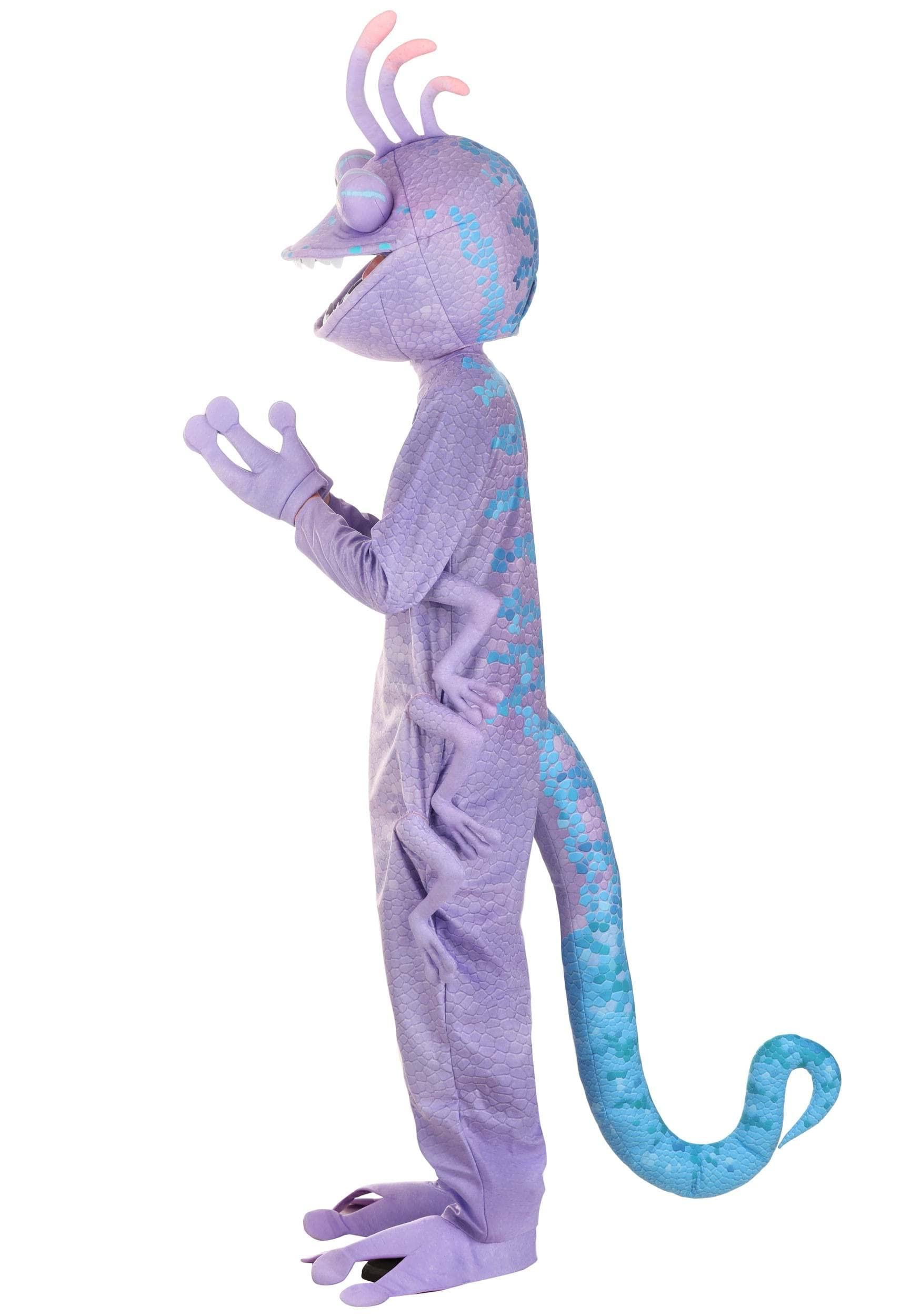 Disney and Pixar Monsters Inc Randall Boggs Costume | Adult Chameleon Monster Villain Halloween Jumpsuit X-Small - Law of Apparel