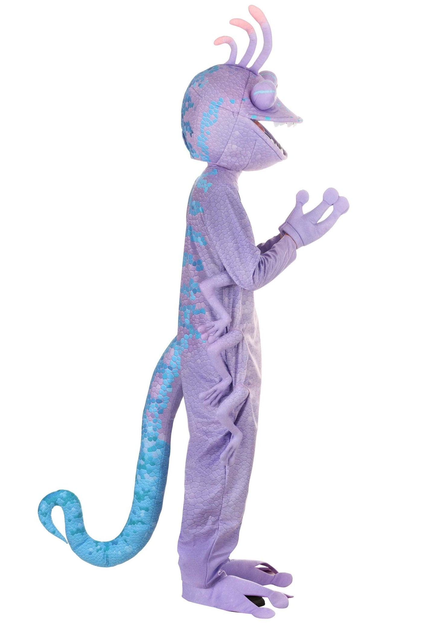 Disney and Pixar Monsters Inc Randall Boggs Costume | Adult Chameleon Monster Villain Halloween Jumpsuit X-Small - Law of Apparel