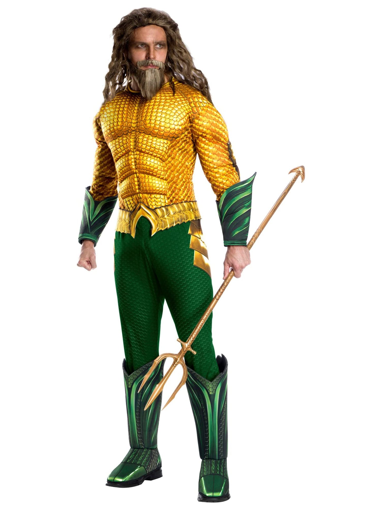 Rubie's mens Aquaman Movie Deluxe Aquaman Adult Sized Costumes, As Shown, Standard US