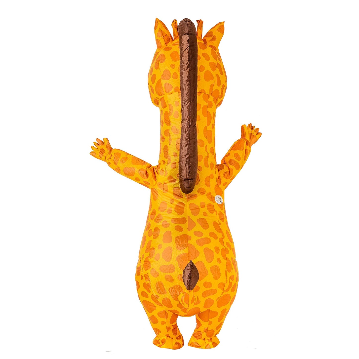 Spooktacular Creations Inflatable Costume Giraffe, Full Body Giraffe Air Blow-up Deluxe Halloween Costume with a pair of Gloves for Halloween Animal Themed Parties - Adult Size - Law of Apparel