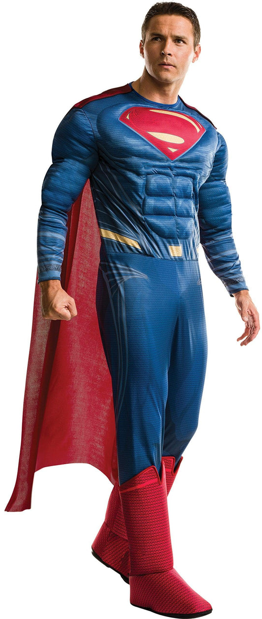 Rubie's Men's Dc Comics Deluxe Superman Adult Sized Costume, As Shown, Standard US - Law of Apparel