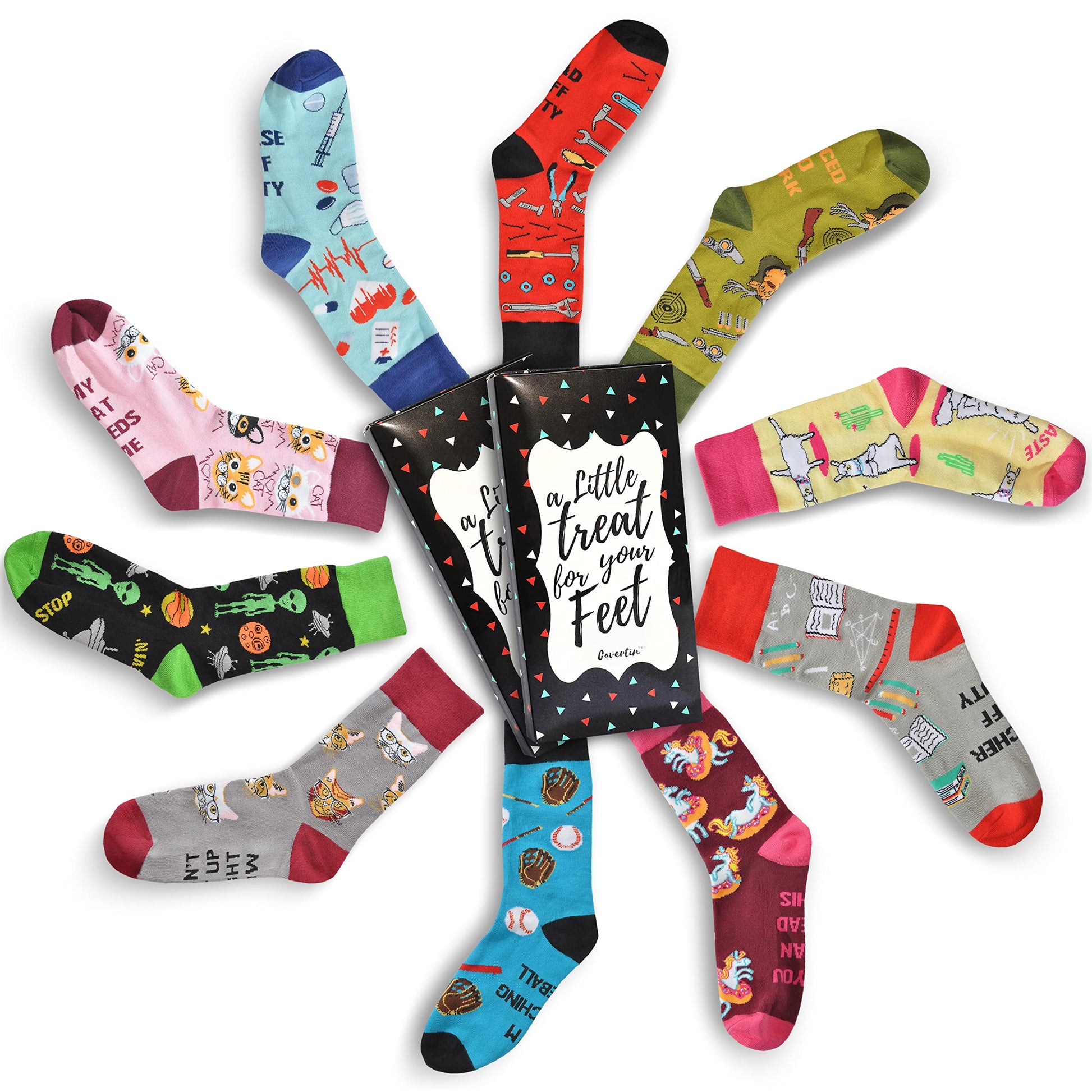 Cavertin Women's Socks Pug, Dachshund, Horse, Flamingo, French Bulldog, Golden Retriever, Bee, Elephant, Cow, Chicken, Fox (Chicken) - Law of Apparel