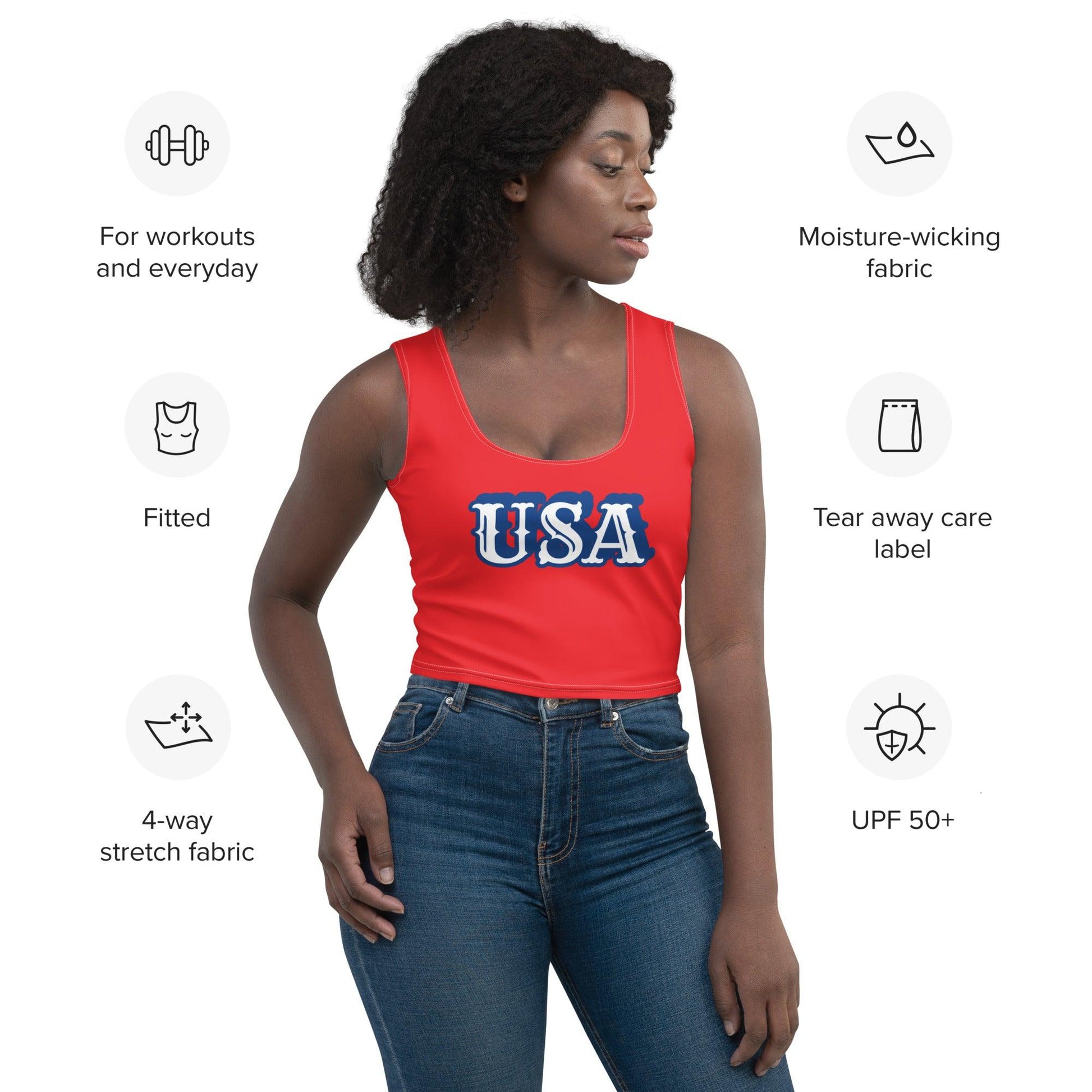 USA Crop Top - Law of Apparel